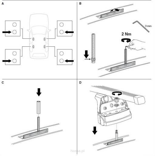 Kit 3079 Thule Rapid Fixpoint Xt