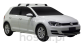 Bagażnik  dachowy WhispBar Flush S25/K692: VW Golf VII 5d hatchback 2013-