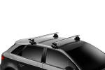 Bagażnik dachowy Seat Ibiza, 5dr hatchback 2017-->. Bagażnik Thule Evo WingBar 7105-7113-5047, belki 127cm.
