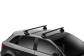 Bagażnik dachowy Honda Civic, 5d hatchback 2017-->. Bagażnik Thule Evo WingBar 7105-71132-5043, czarne belki 127cm.